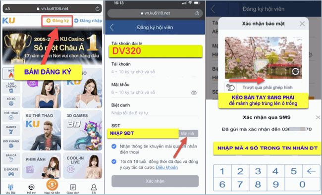 Quy trình đăng ký Kubet chi tiết qua 4 bước